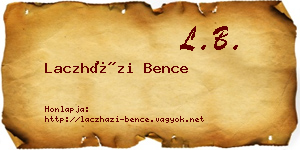 Laczházi Bence névjegykártya